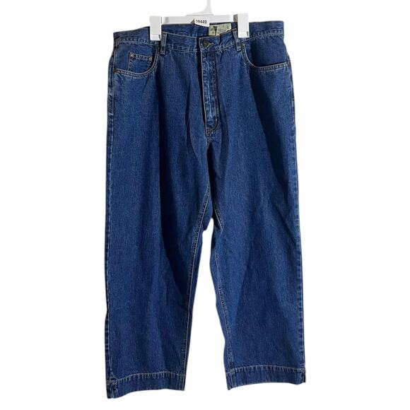 Eddie Bauer Capri  Straight Leg Jeans Womens 20 Blue High-Rise Denim Stretch - Picture 1 of 8